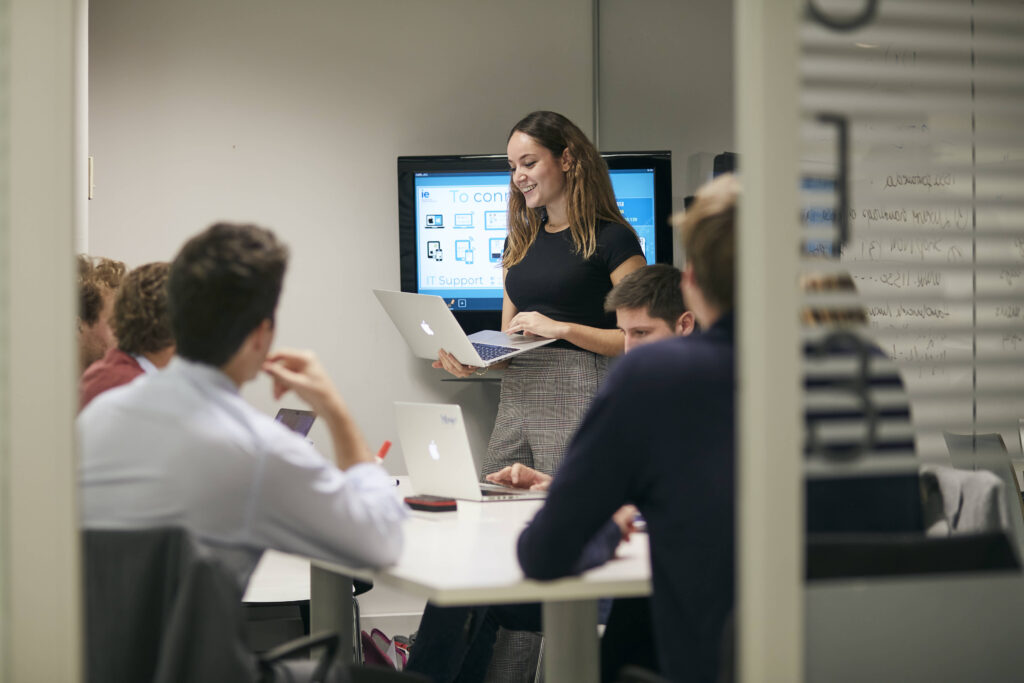 Students in a meeting
