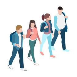Draw of a group of student