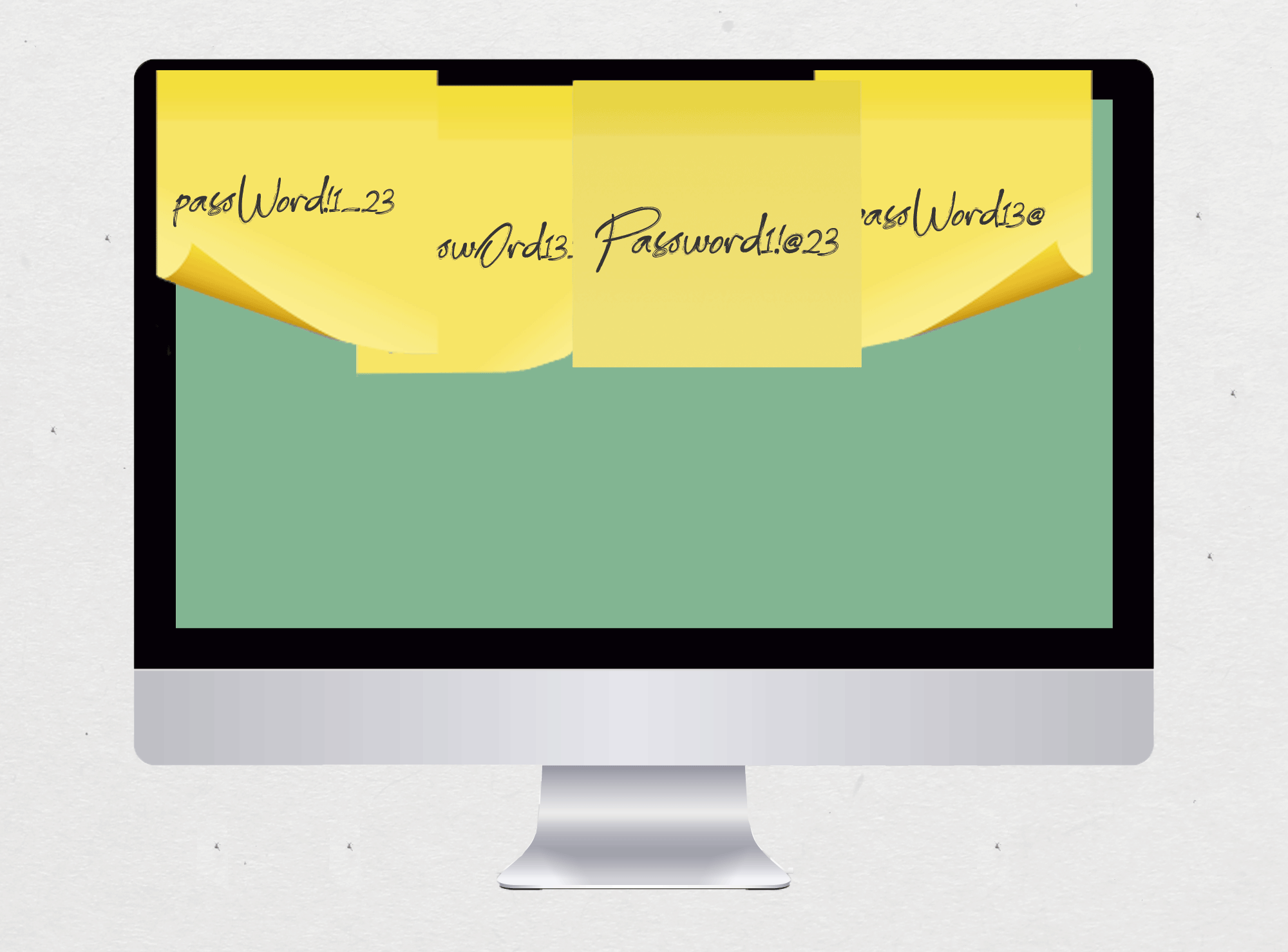 Passwords on Post-It notes