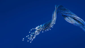 luces sobre fondo azul