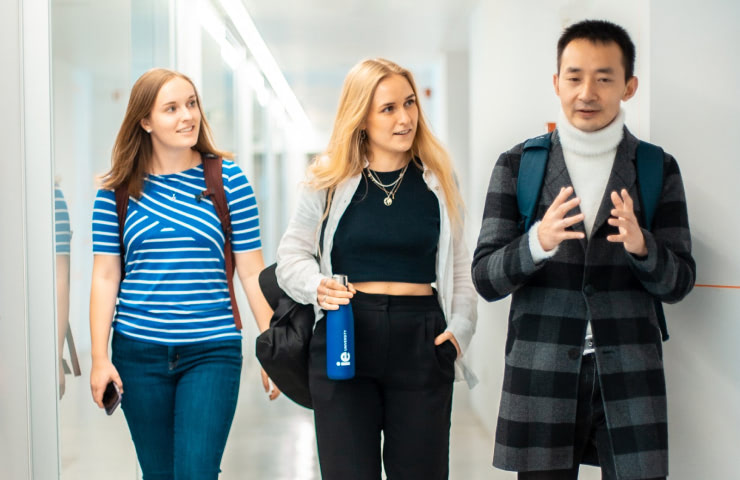 Students discuss "why study international development?"