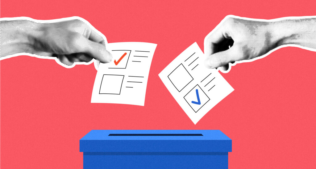 US Presidential Election ballot slips