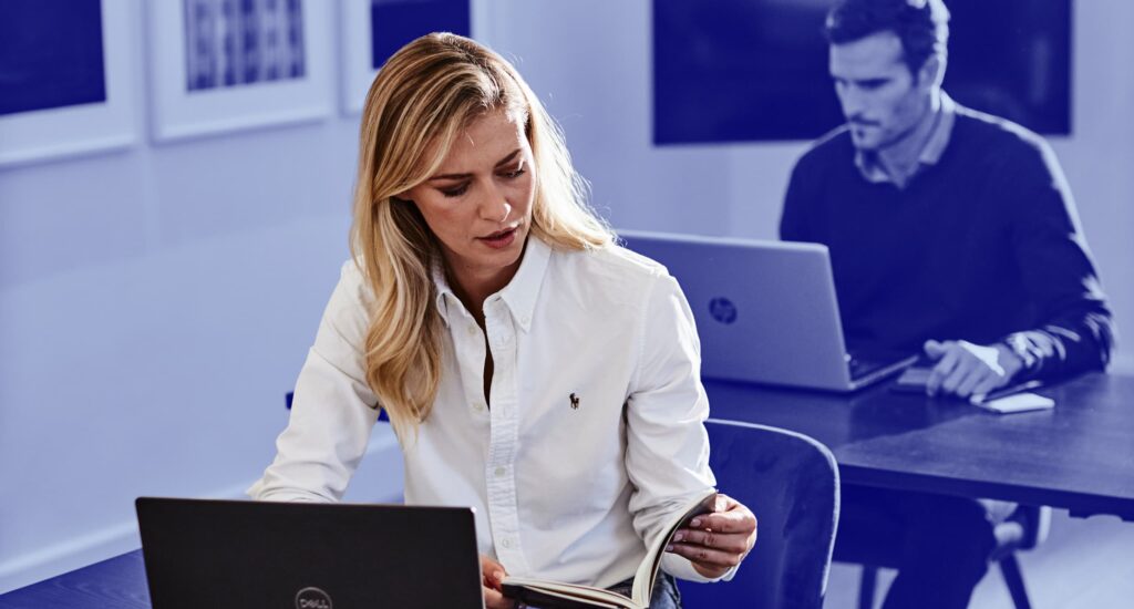 Studying for an online business degree