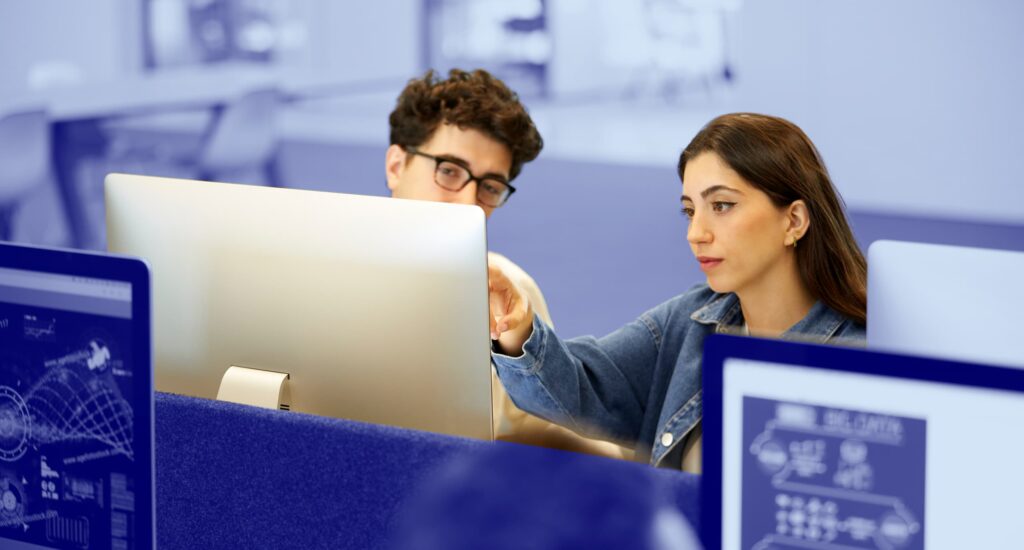 Students during our part-time master's in data science