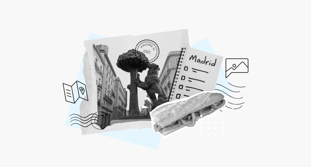 Collage of great things to do in Madrid