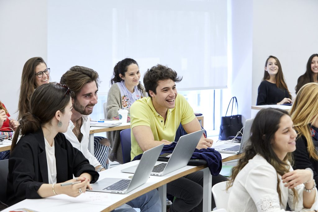 a real classroom at IE University